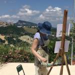 Plein-air Painting on The Retreat's Terrace