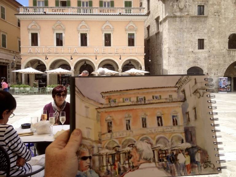 Watercolour Painting Workshop, The Retreat, Le Marche with Painting Holiday Italy