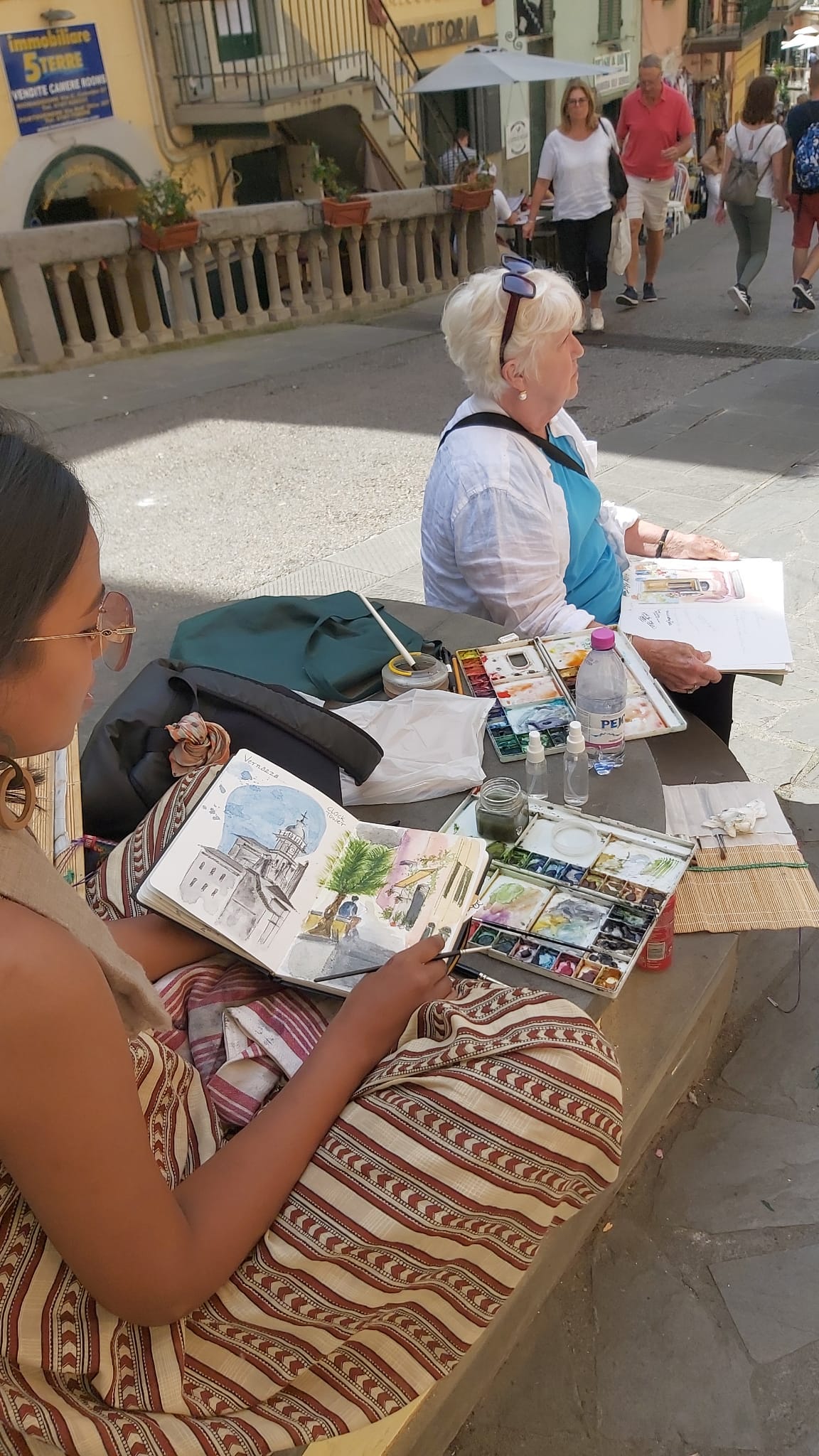 Watercolour Journalling and sketch booking, The Retreat, Le Match, Italy