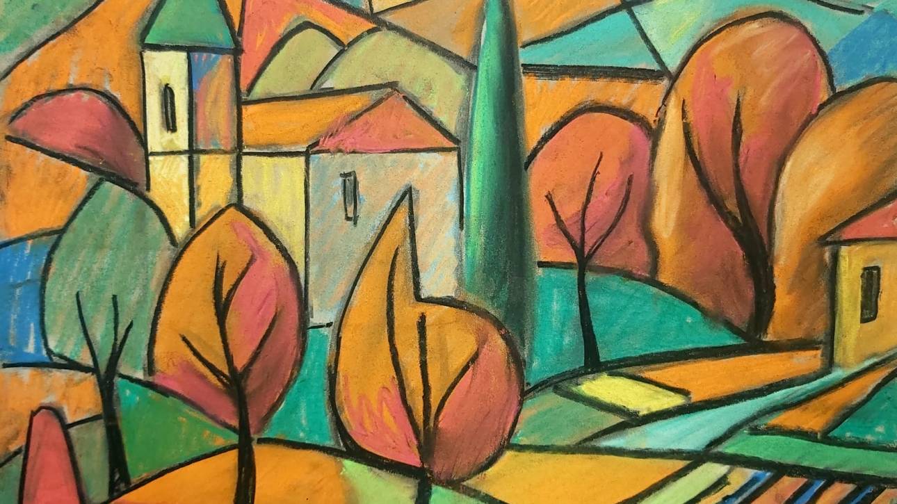 Abstract Italian Landscape