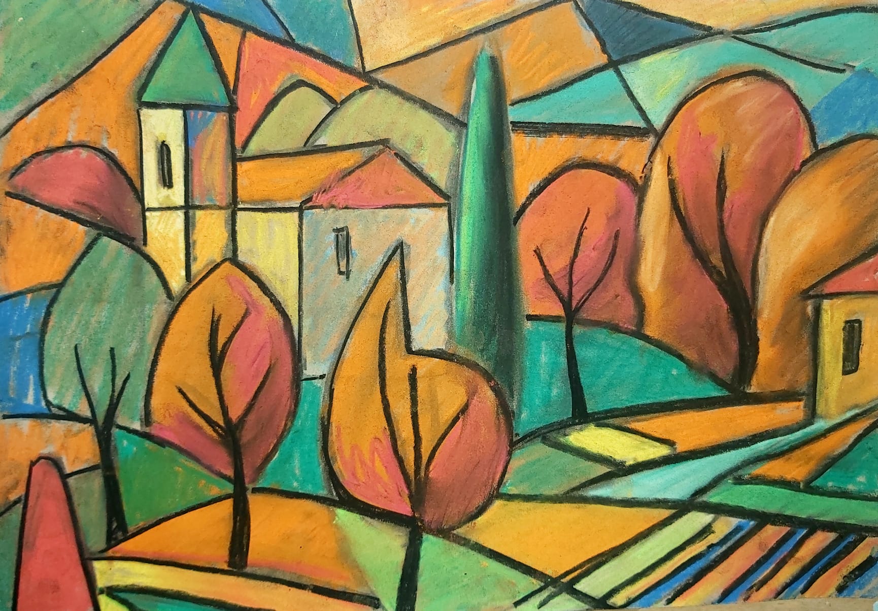 Abstract Italian Landscape